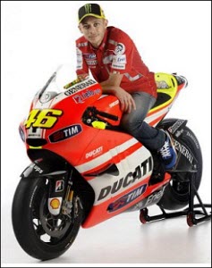 Valentino Rossi with Ducati