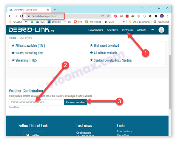 Emload link generator