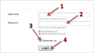 Gambar cara  login fileserve