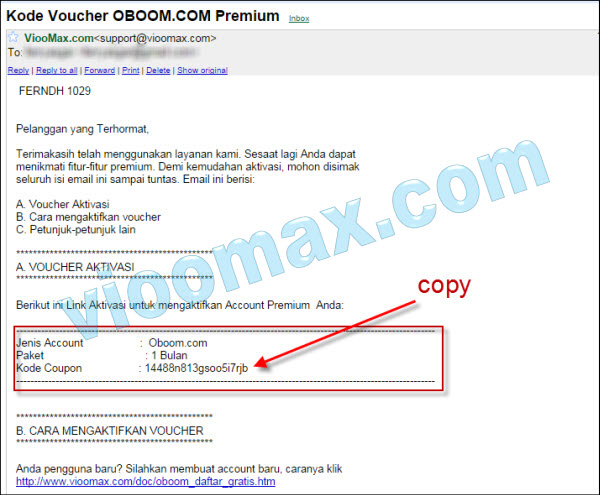 Copy Oboom Voucher Code